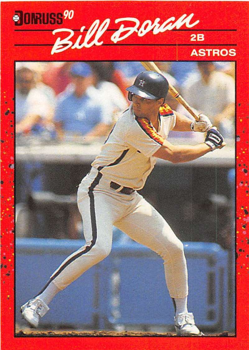 1990 Donruss Baseball #236 Bill Doran Houston Astros Image 1