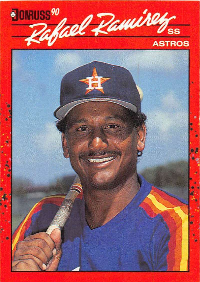 1990 Donruss Baseball #241 Rafael Ramirez Houston Astros Image 1