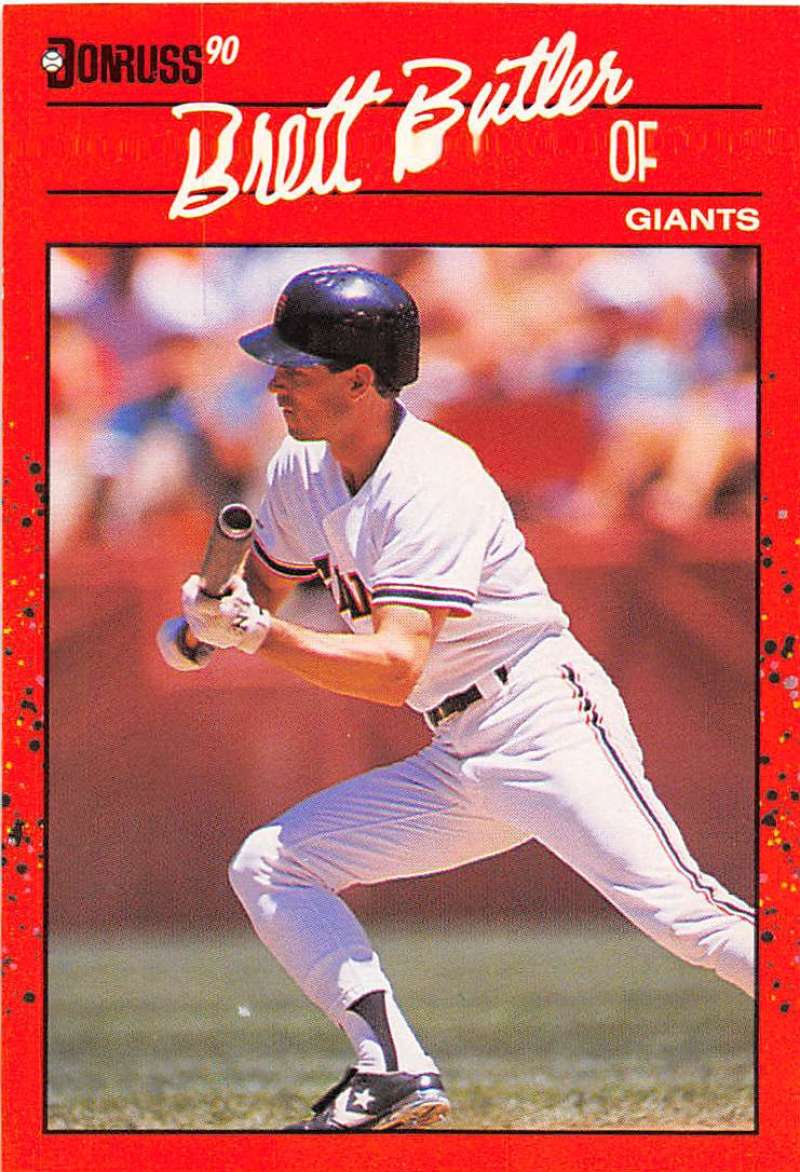 1990 Donruss Baseball #249 Brett Butler San Francisco Giants Image 1