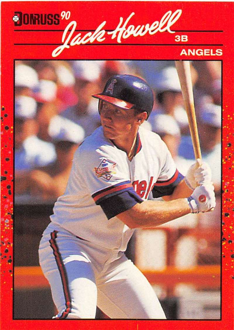 1990 Donruss Baseball #254 Jack Howell California Angels Image 1