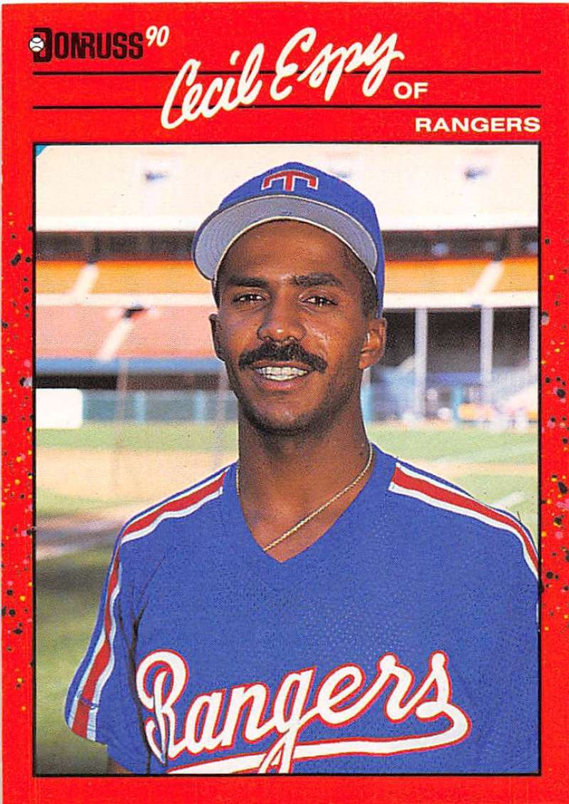 1990 Donruss Baseball #260 Cecil Espy Texas Rangers Image 1
