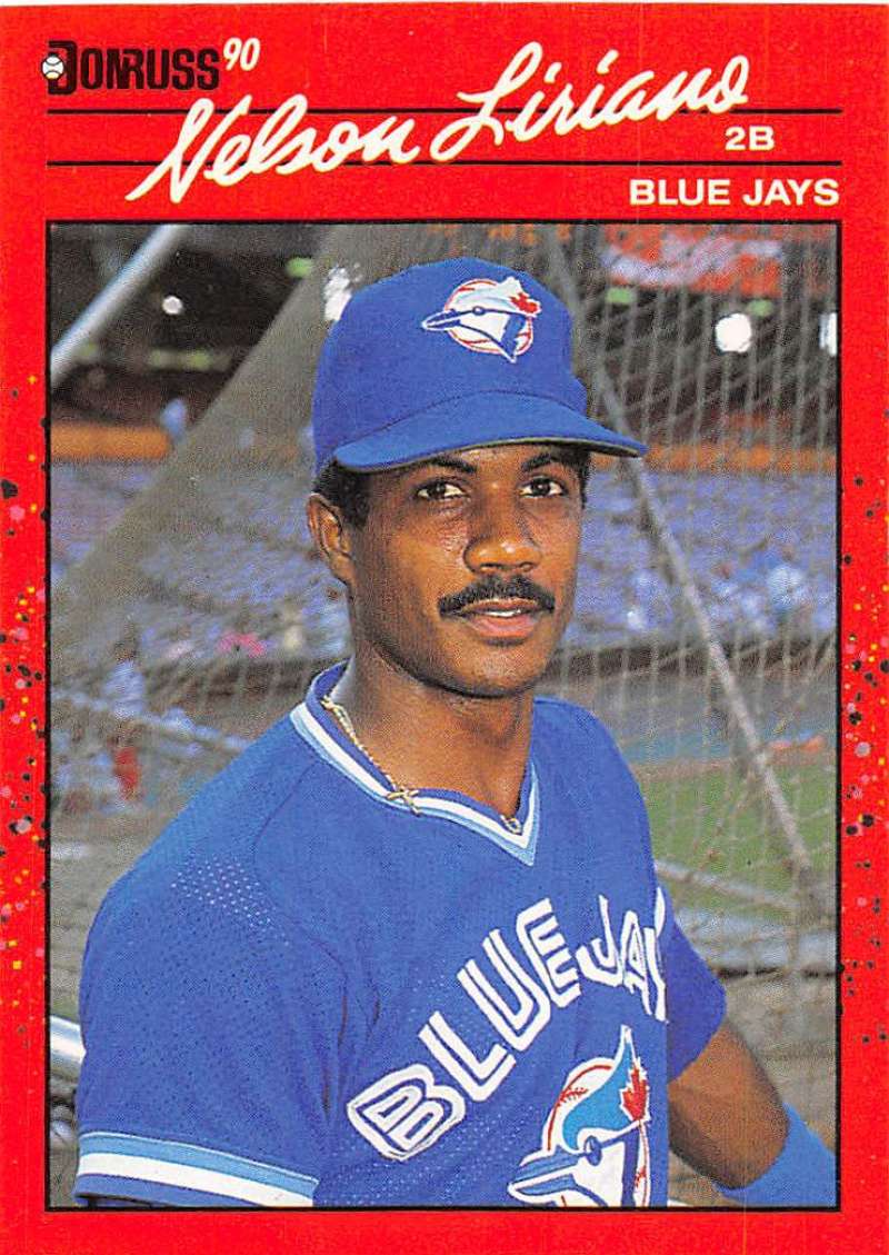 1990 Donruss Baseball #267 Nelson Liriano Toronto Blue Jays Image 1