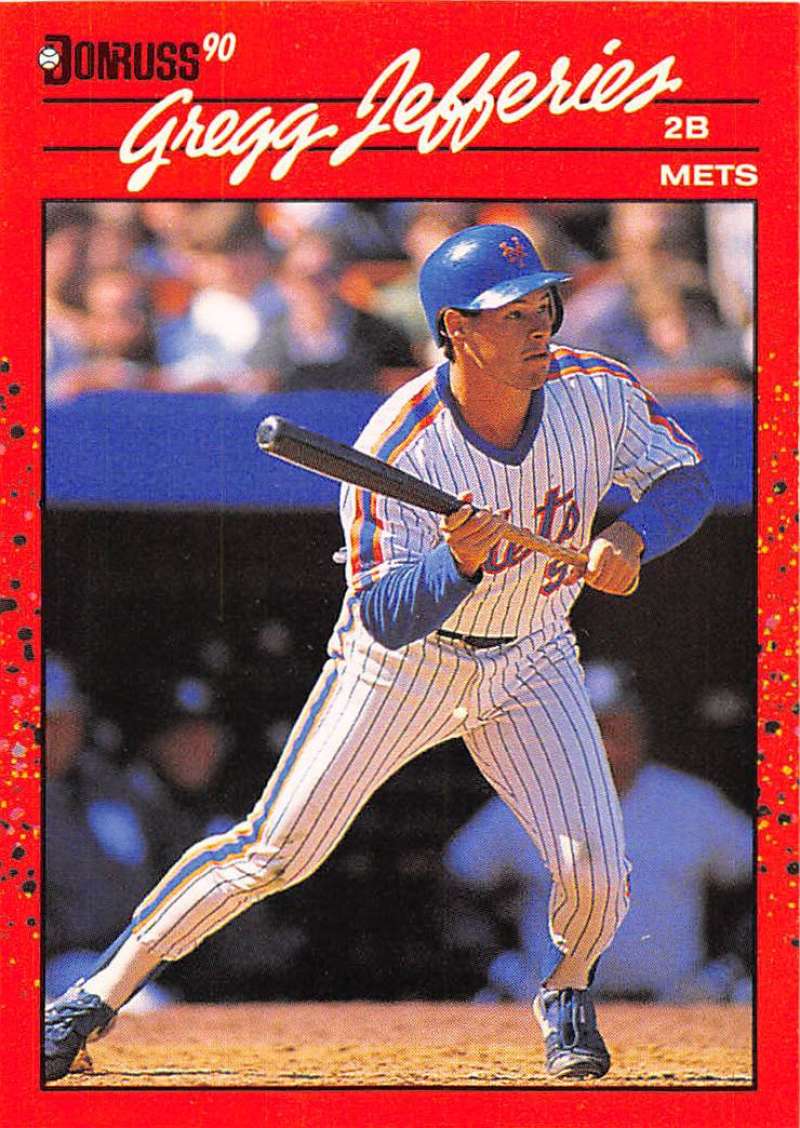 1990 Donruss Baseball #270 Gregg Jefferies New York Mets Image 1