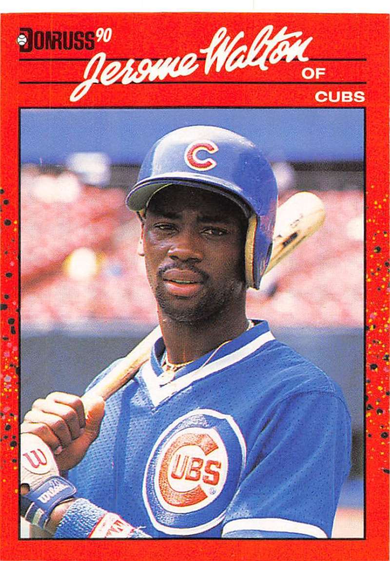 1990 Donruss Baseball #285 Jerome Walton Chicago Cubs Image 1