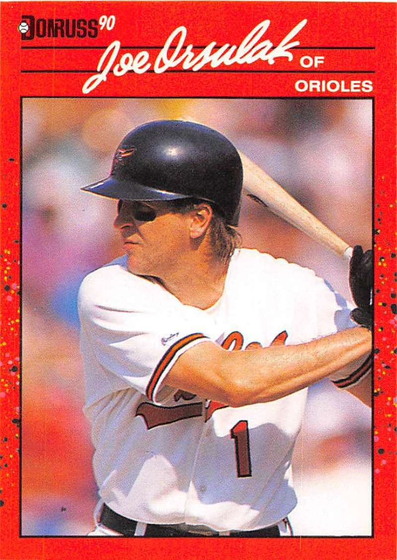 1990 Donruss Baseball #287 Joe Orsulak Baltimore Orioles Image 1