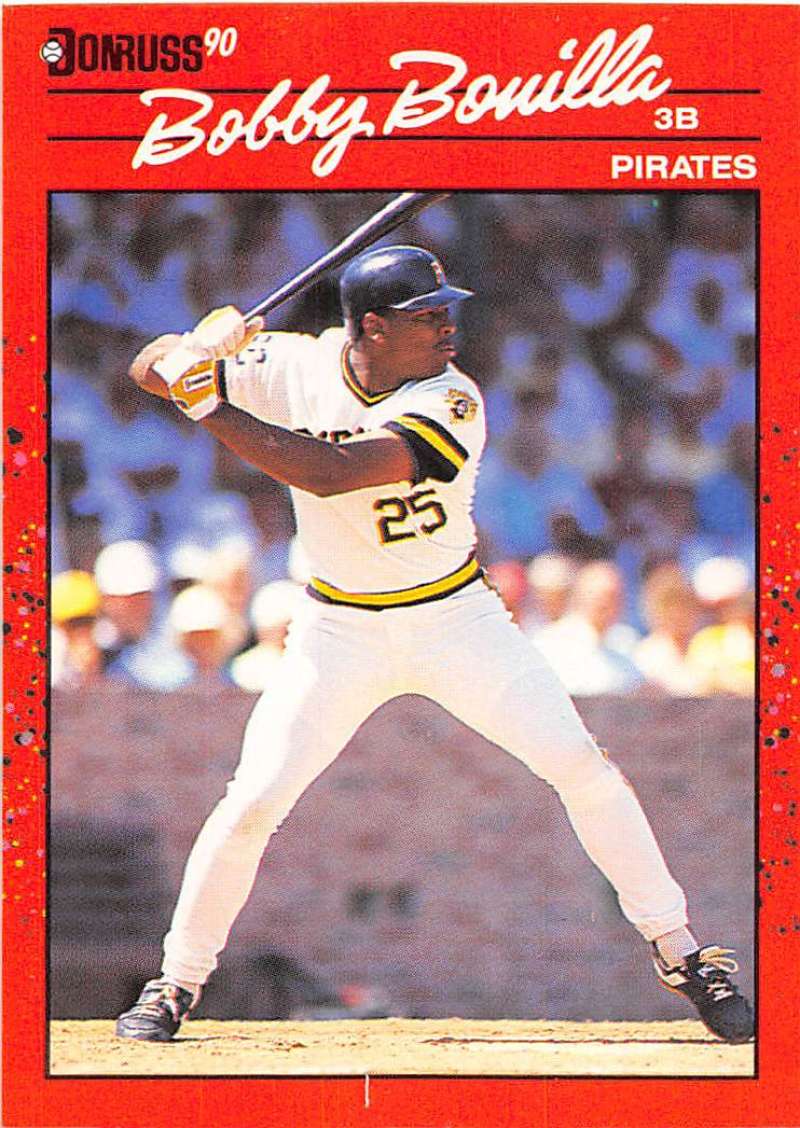 1990 Donruss Baseball #290 Bobby Bonilla Pittsburgh Pirates Image 1