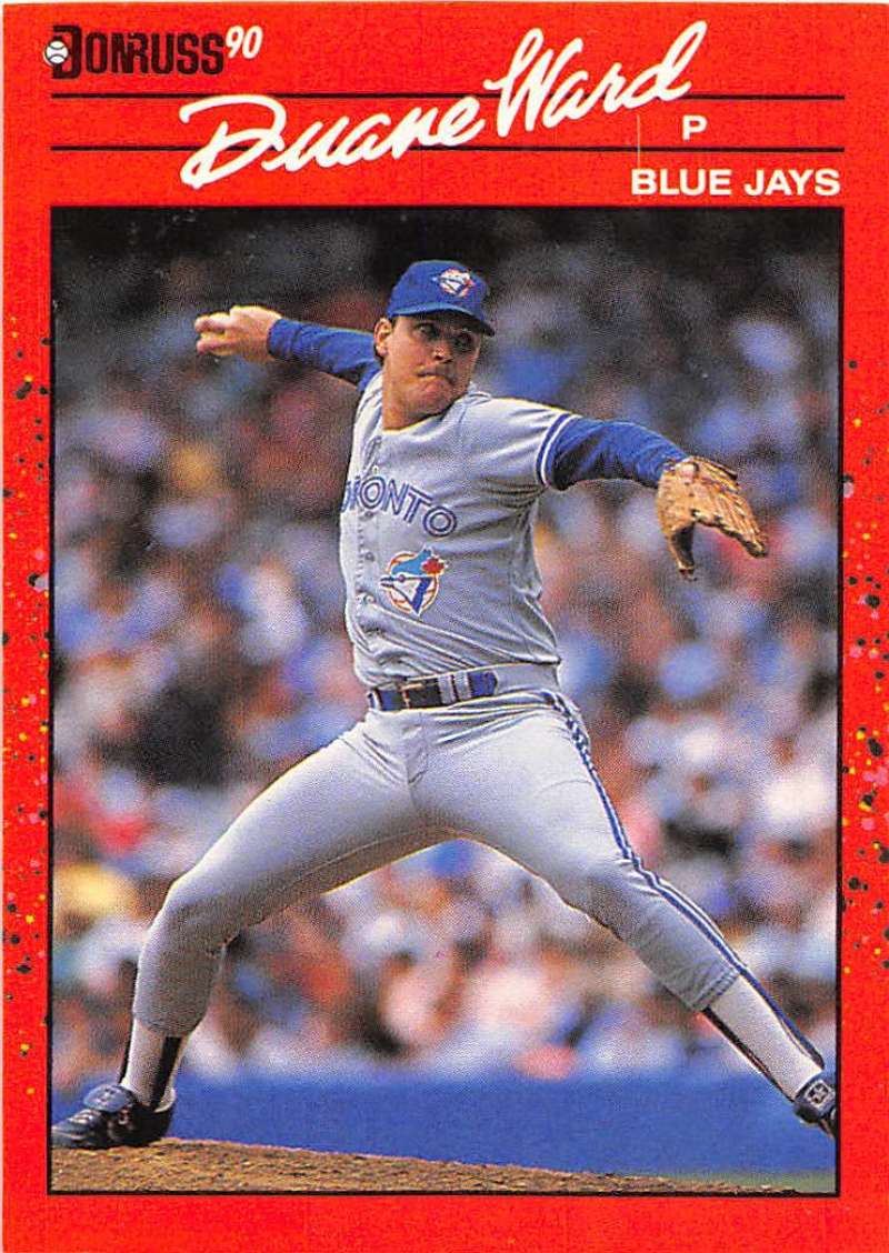 1990 Donruss Baseball #307 Duane Ward Toronto Blue Jays Image 1