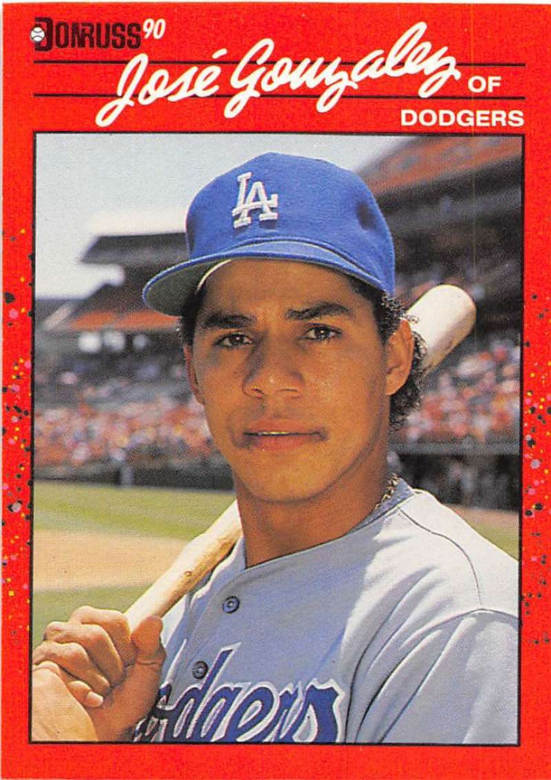 1990 Donruss Baseball #314 Jose Gonzalez Los Angeles Dodgers Image 1