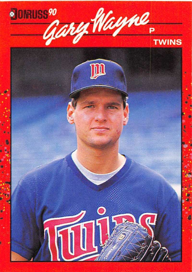1990 Donruss Baseball #318 Gary Wayne Minnesota Twins Image 1