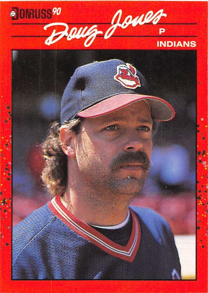 1990 Donruss Baseball #320 Doug Jones Cleveland Indians Image 1