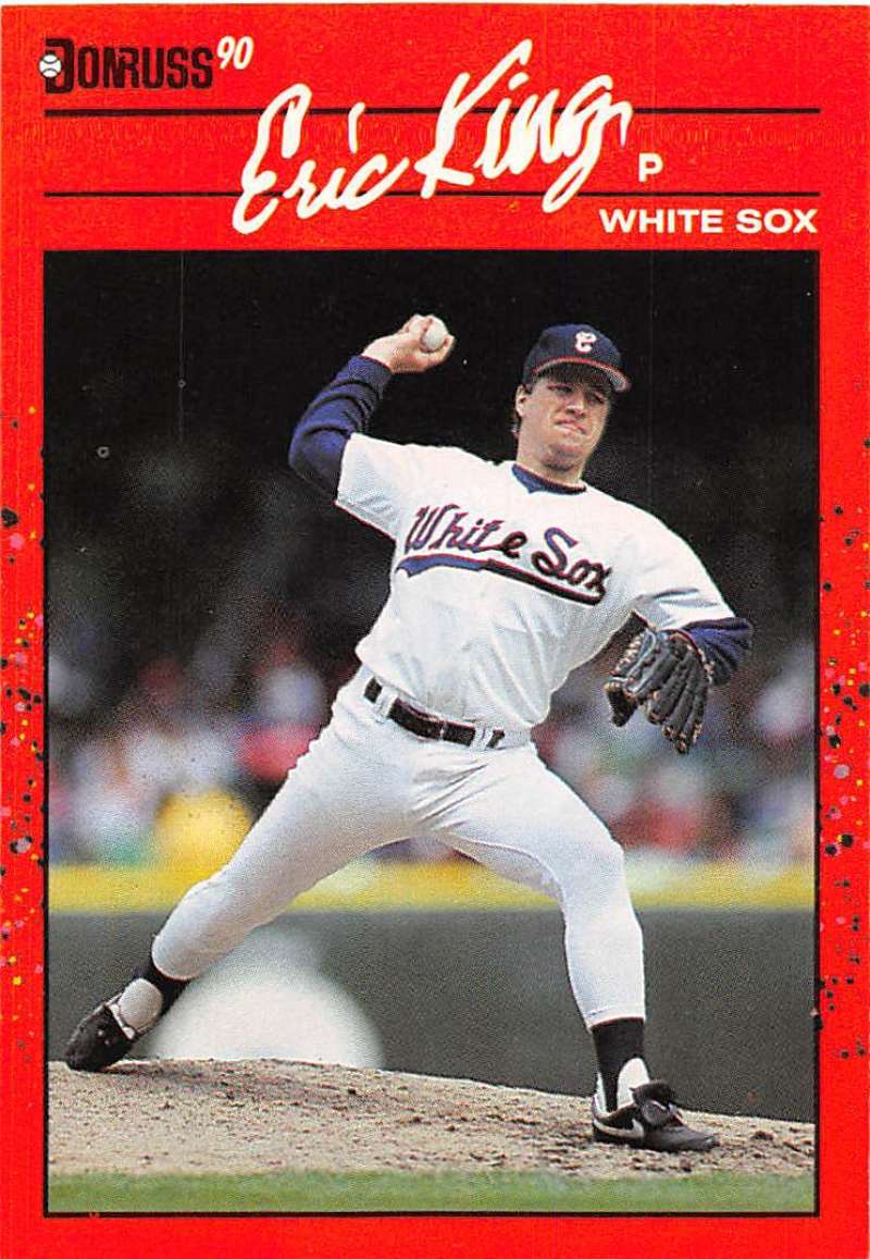 1990 Donruss Baseball #337 Eric King Chicago White Sox Image 1