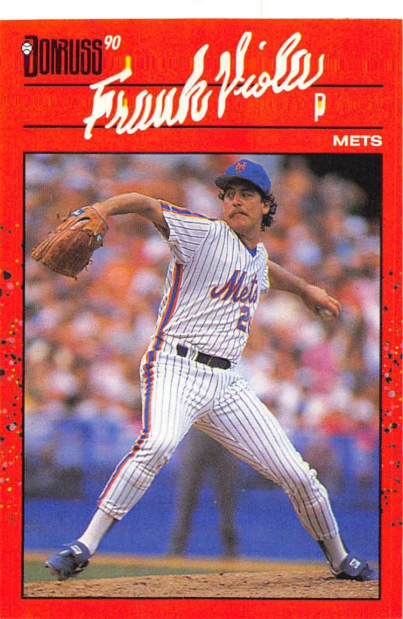 1990 Donruss Baseball #353 Frank Viola New York Mets Image 1