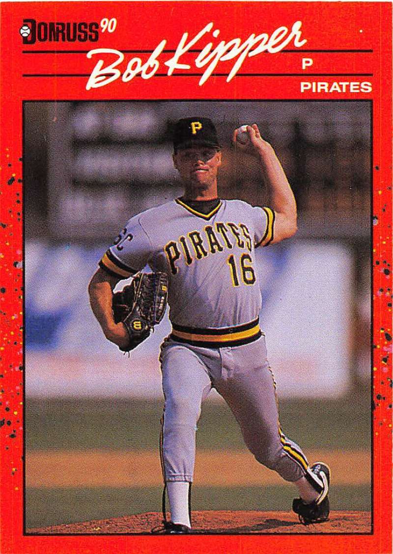 1990 Donruss Baseball #362 Bob Kipper Pittsburgh Pirates Image 1