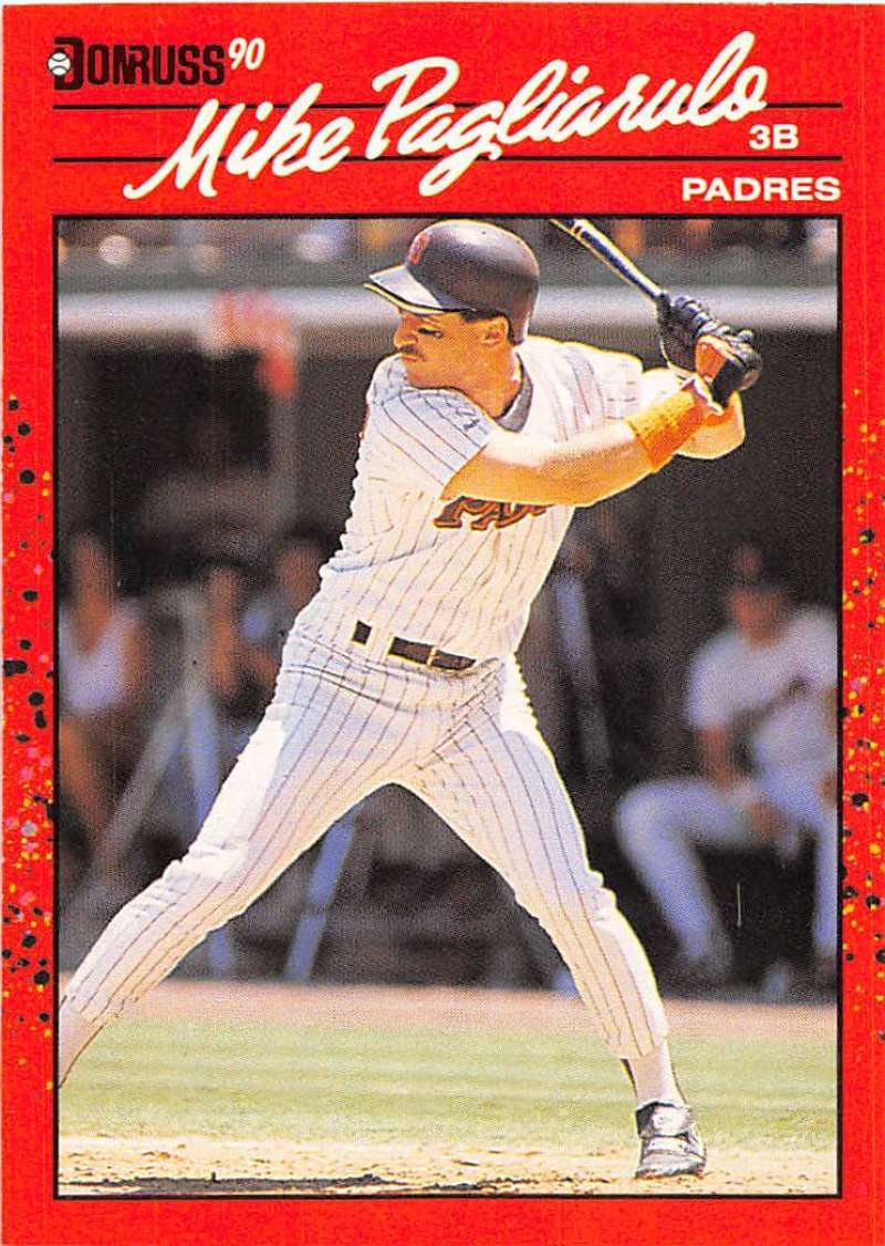 1990 Donruss Baseball #364 Mike Pagliarulo San Diego Padres Image 1