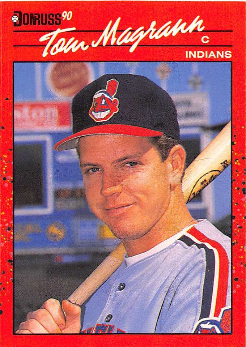 1990 Donruss Baseball #374 Tom Magrann RC Rookie Cleveland Indians Image 1