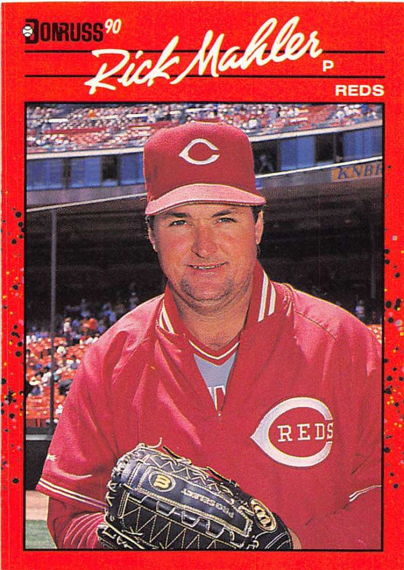 1990 Donruss Baseball #375 Rick Mahler Cincinnati Reds Image 1