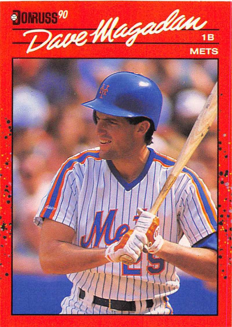 1990 Donruss Baseball #383 Dave Magadan New York Mets Image 1