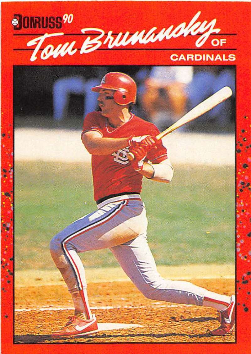 1990 Donruss Baseball #399 Tom Brunansky St. Louis Cardinals Image 1