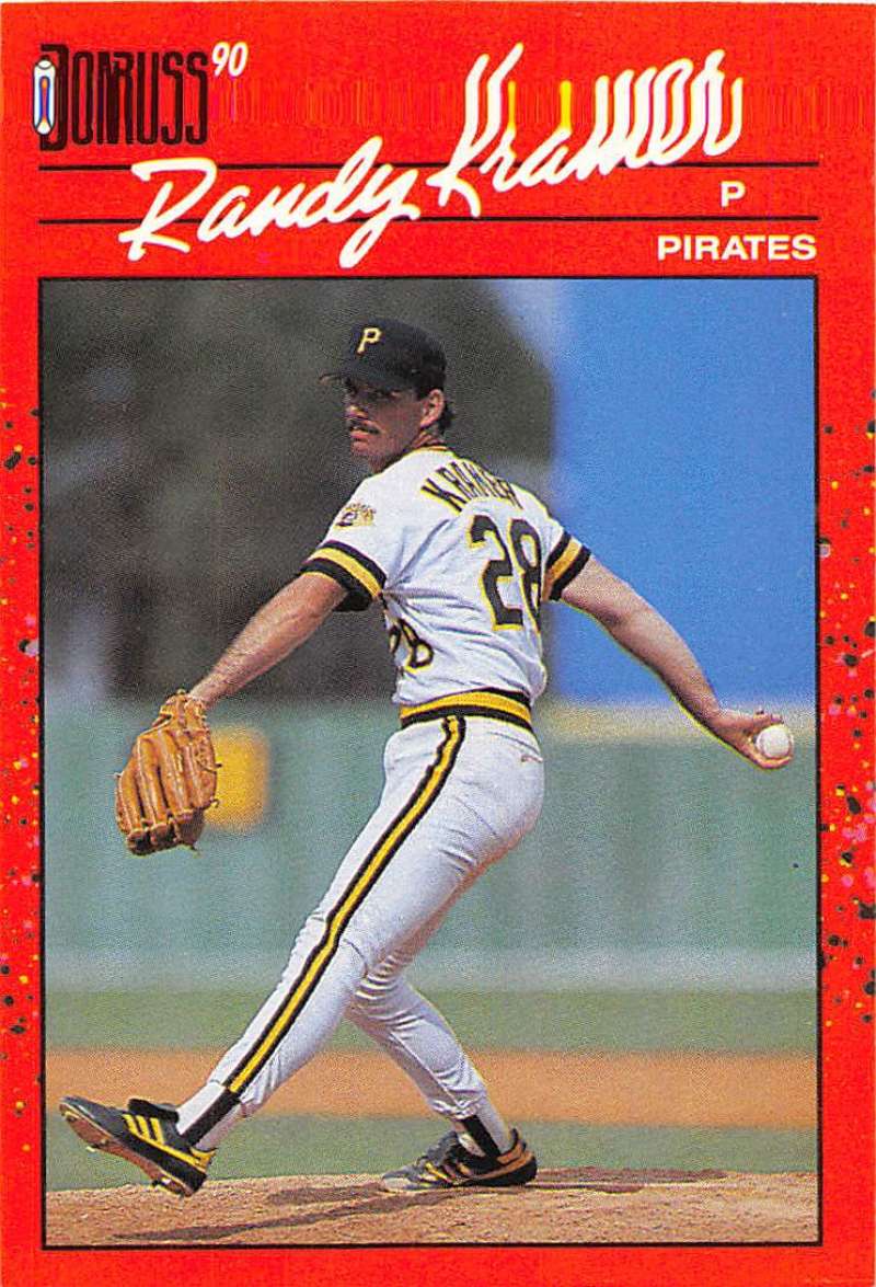 1990 Donruss Baseball #409 Randy Kramer Pittsburgh Pirates Image 1