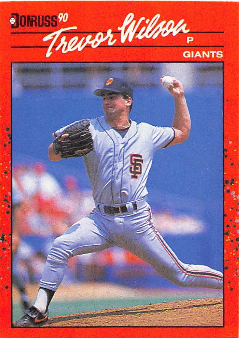 1990 Donruss Baseball #414 Trevor Wilson San Francisco Giants Image 1