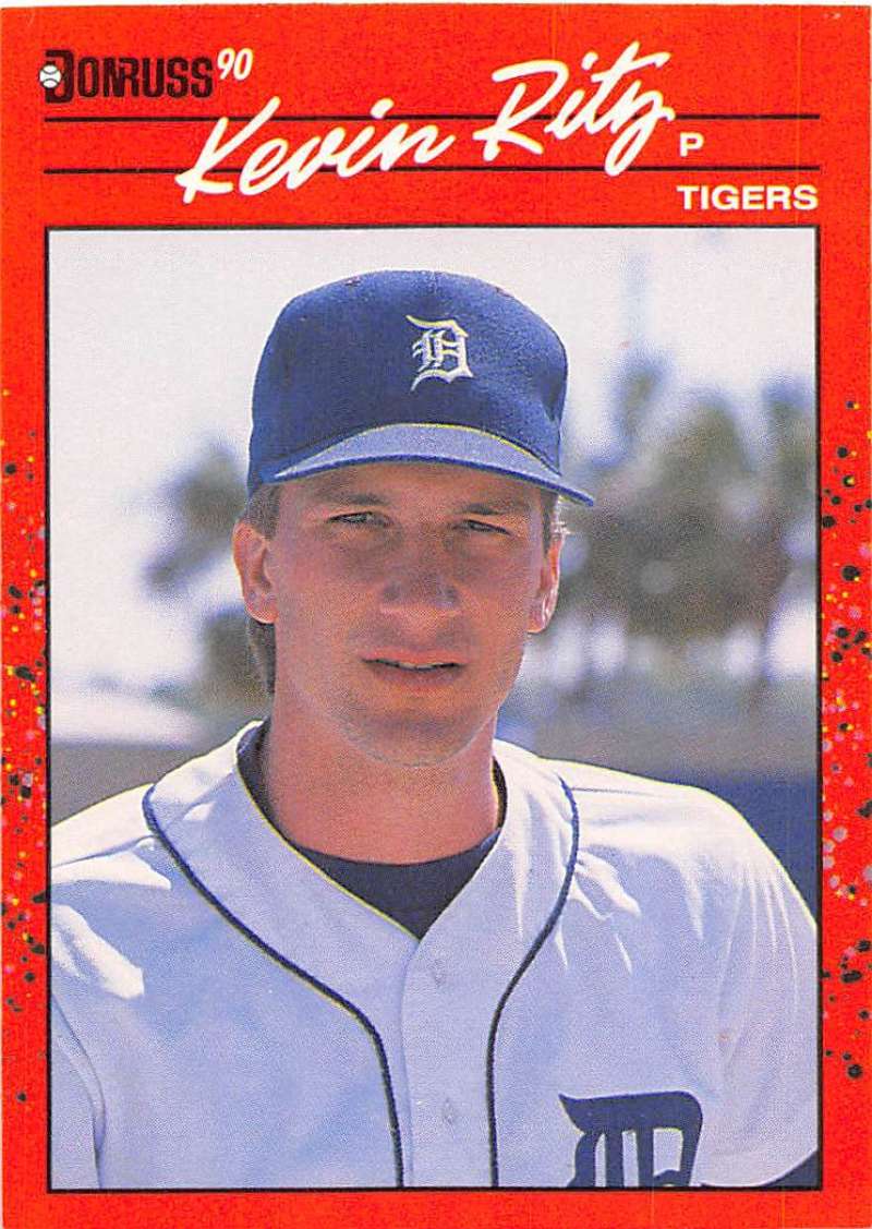 1990 Donruss Baseball #415 Kevin Ritz RC Rookie Detroit Tigers Image 1