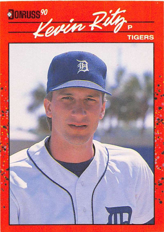 1990 Donruss Baseball  #415 Kevin Ritz  RC Rookie Detroit Tigers  Image 1
