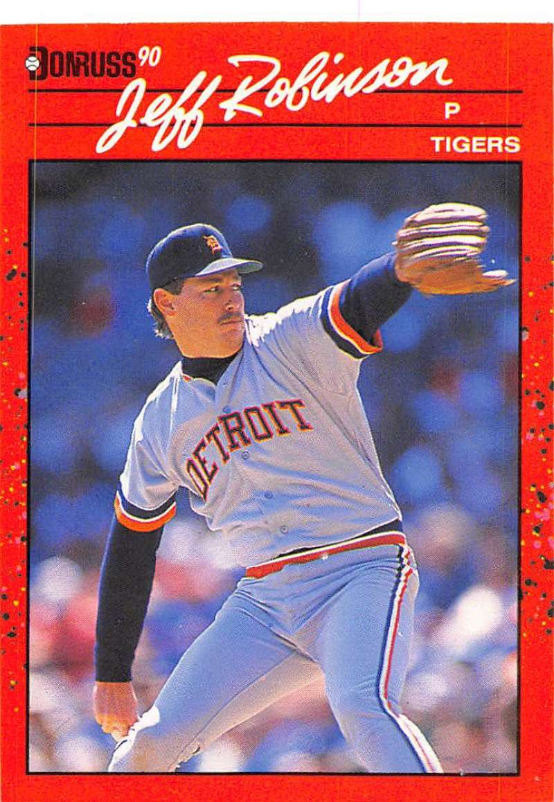 1990 Donruss Baseball #417 Jeff Robinson Detroit Tigers Image 1
