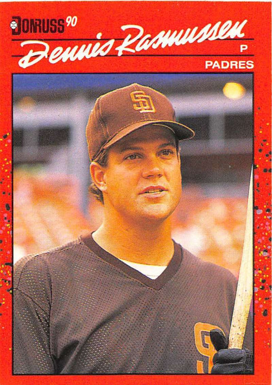 1990 Donruss Baseball  #420 Dennis Rasmussen  San Diego Padres  Image 1