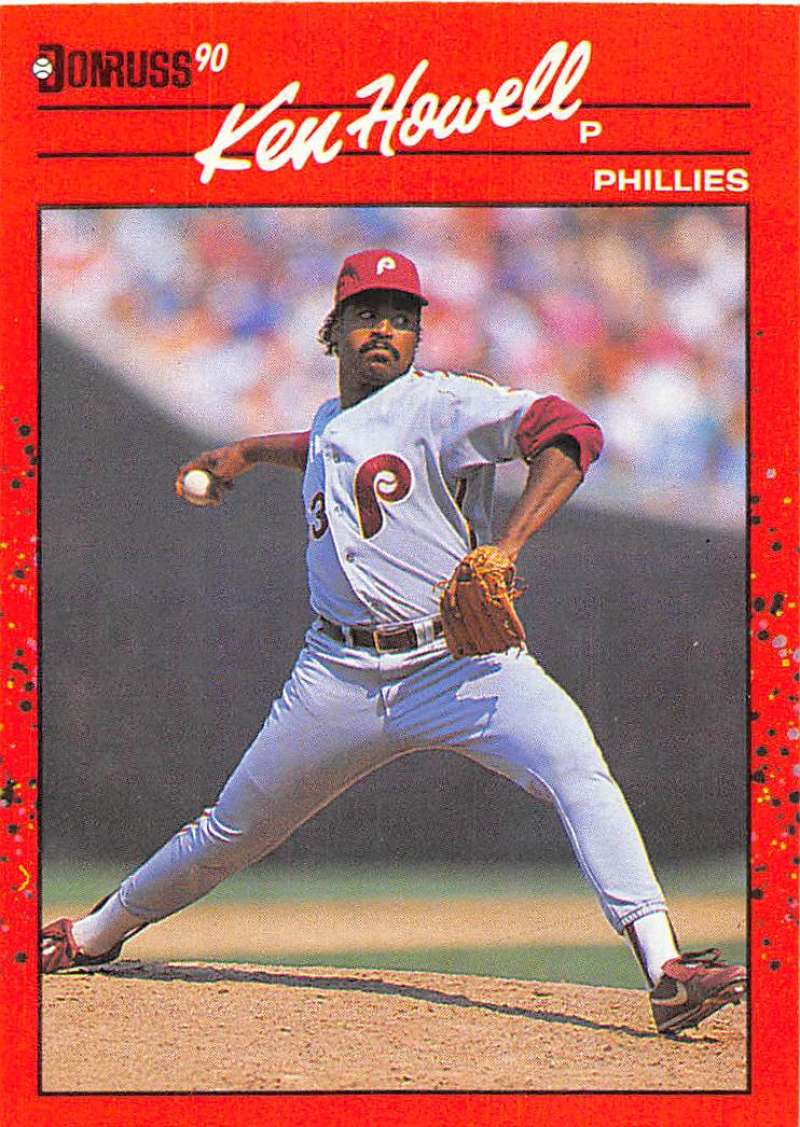 1990 Donruss Baseball #430 Ken Howell Philadelphia Phillies Image 1