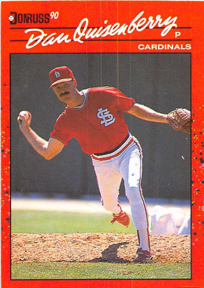 1990 Donruss Baseball #437 Dan Quisenberry St. Louis Cardinals Image 1