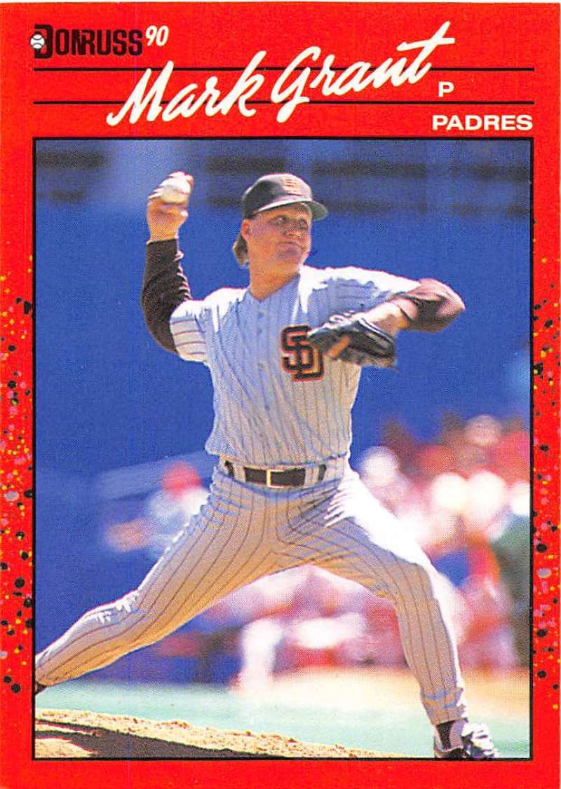 1990 Donruss Baseball #441 Mark Grant San Diego Padres Image 1