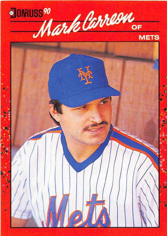 1990 Donruss Baseball  #454 Mark Carreon  New York Mets  Image 1