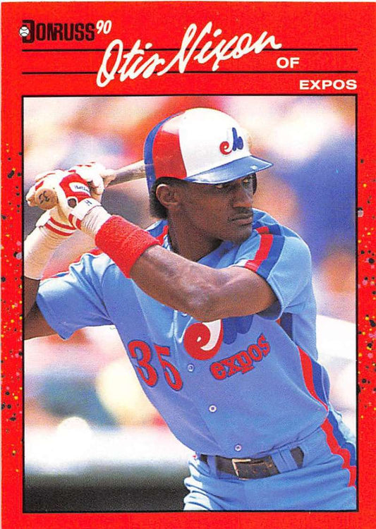 1990 Donruss Baseball  #456 Otis Nixon  Montreal Expos  Image 1