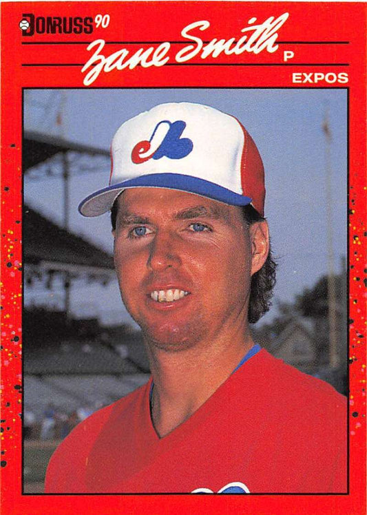 1990 Donruss Baseball  #460 Zane Smith  Montreal Expos  Image 1