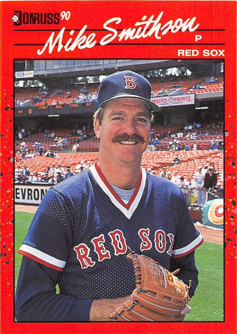 1990 Donruss Baseball #464 Mike Smithson Boston Red Sox Image 1