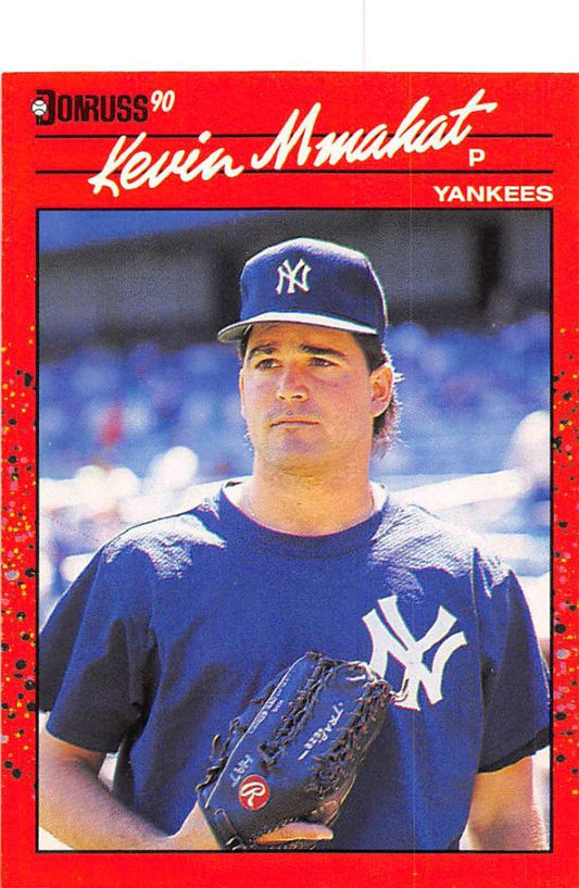 1990 Donruss Baseball  #481 Kevin Mmahat  RC Rookie New York Yankees  Image 1