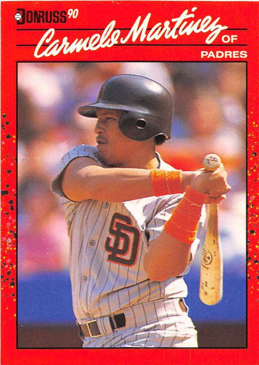 1990 Donruss Baseball  #482 Carmelo Martinez  San Diego Padres  Image 1
