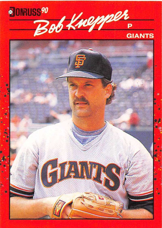 1990 Donruss Baseball  #485 Bob Knepper  San Francisco Giants  Image 1