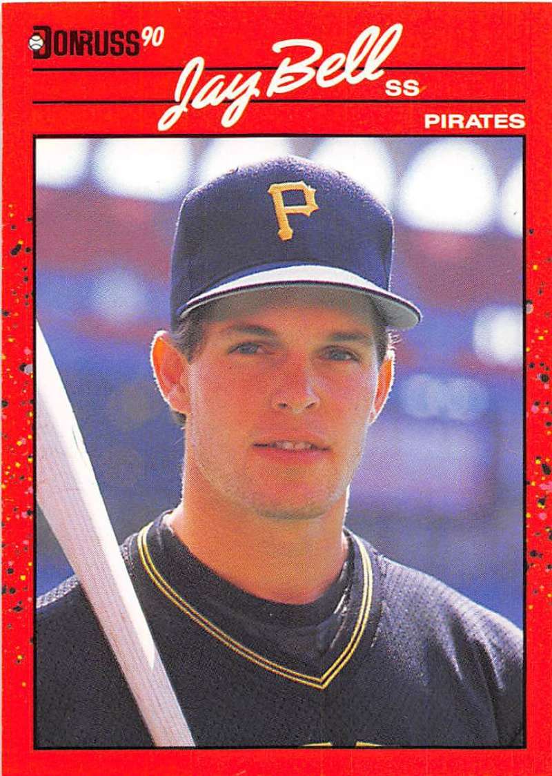 1990 Donruss Baseball #488 Jay Bell Pittsburgh Pirates Image 1