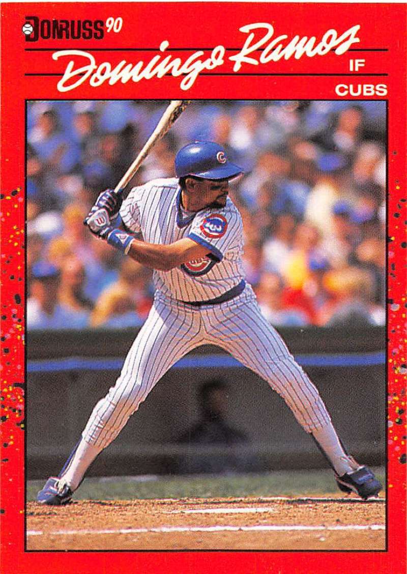 1990 Donruss Baseball #491 Domingo Ramos Chicago Cubs Image 1