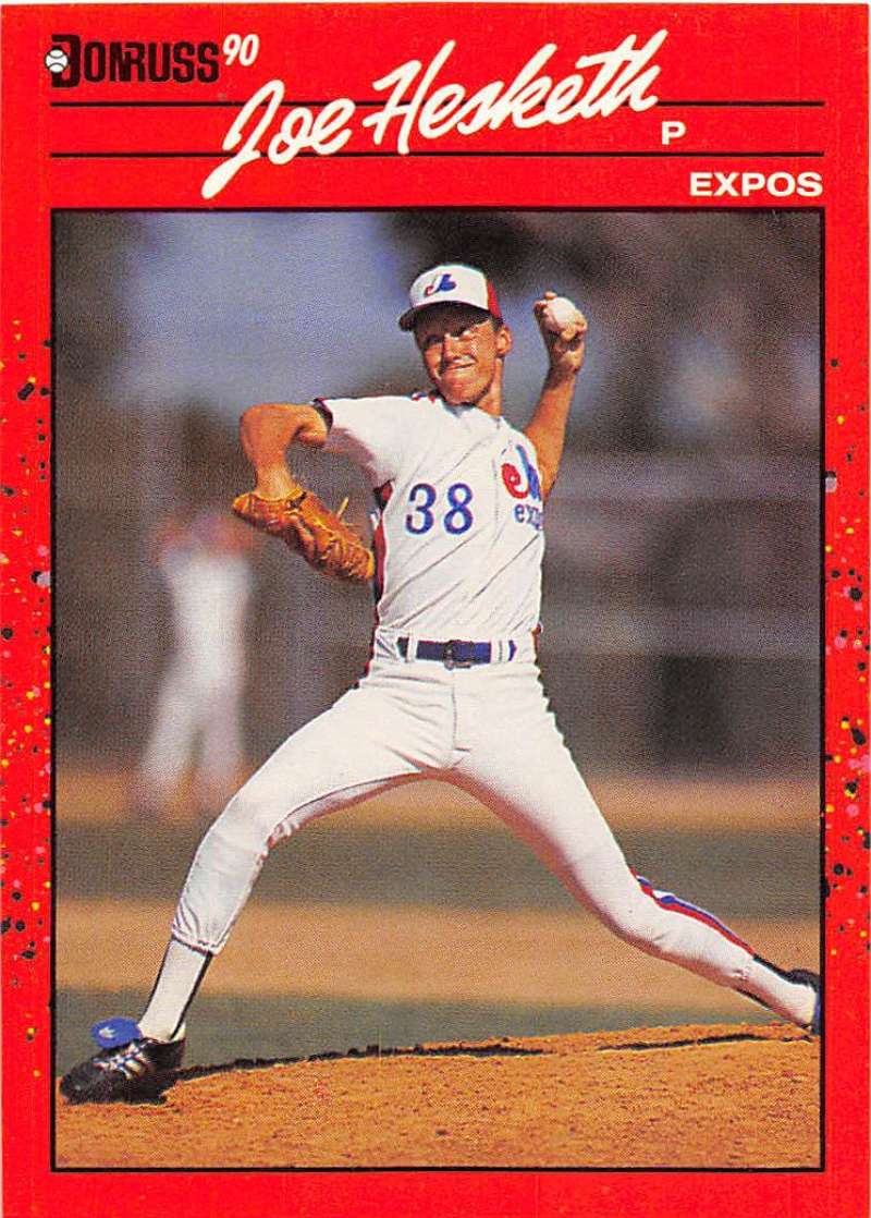 1990 Donruss Baseball #511 Joe Hesketh Montreal Expos Image 1