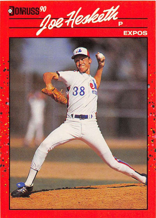 1990 Donruss Baseball  #511 Joe Hesketh  Montreal Expos  Image 1