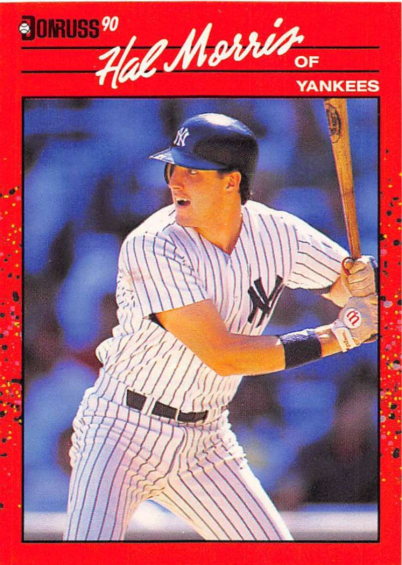 1990 Donruss Baseball #514 Hal Morris New York Yankees Image 1