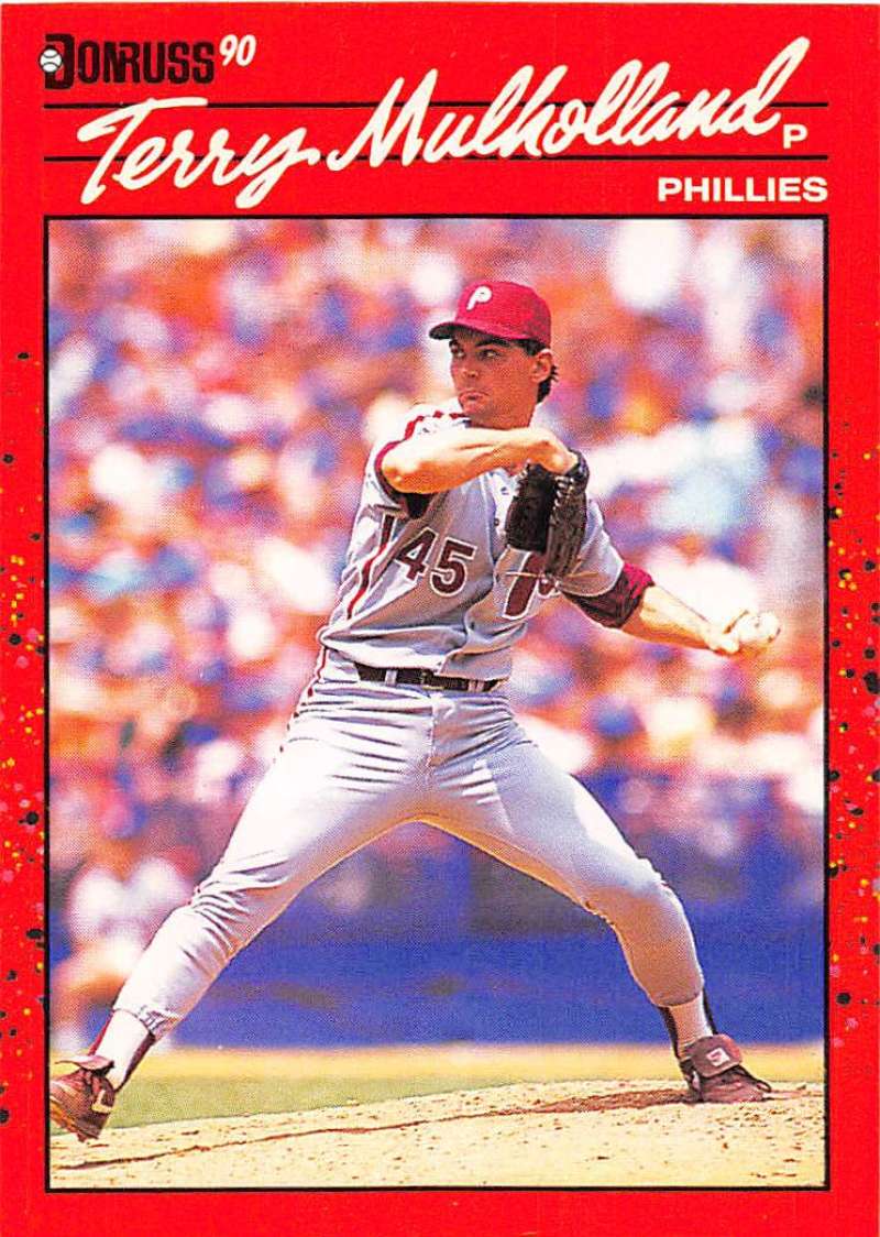 1990 Donruss Baseball #515 Terry Mulholland Philadelphia Phillies Image 1