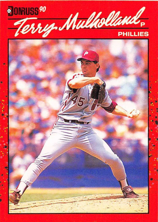 1990 Donruss Baseball  #515 Terry Mulholland  Philadelphia Phillies  Image 1