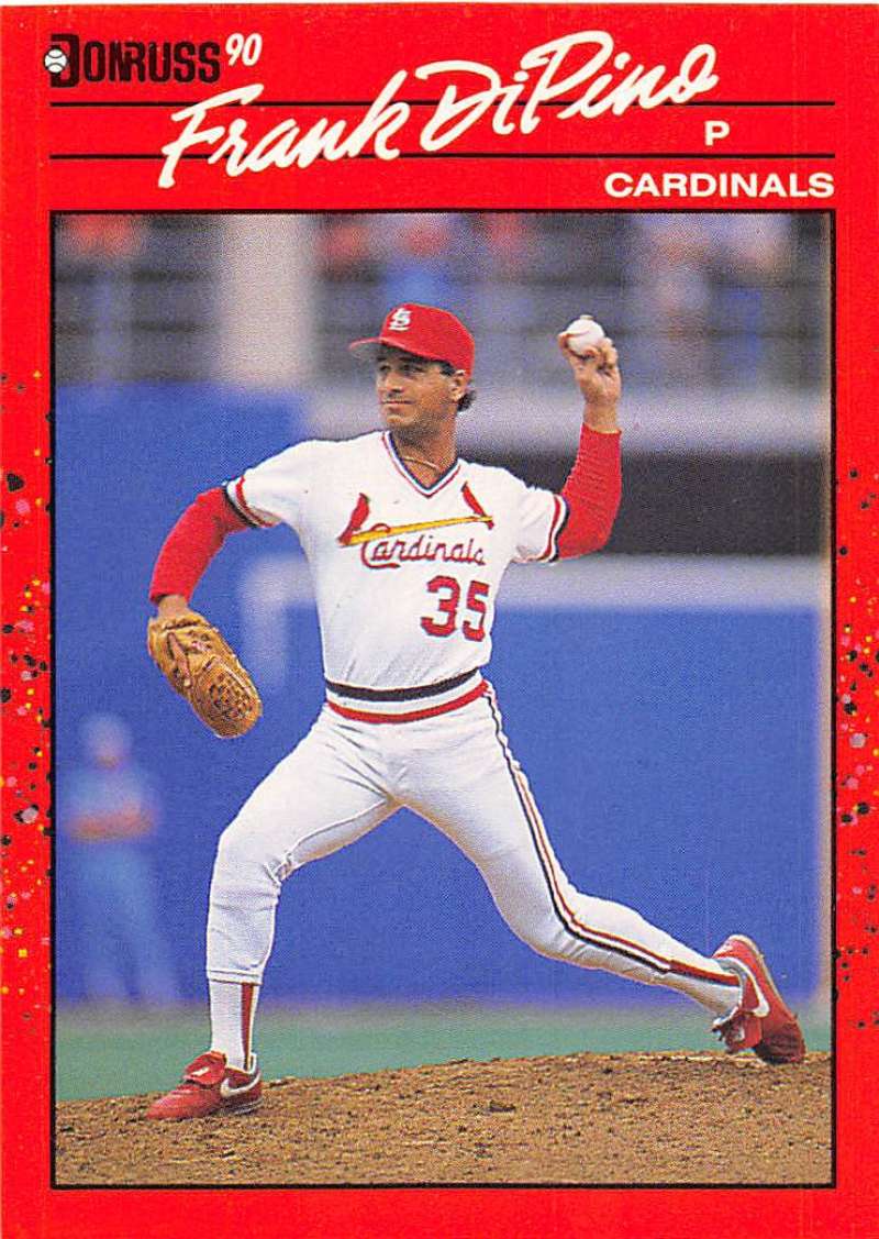 1990 Donruss Baseball #518 Frank DiPino St. Louis Cardinals Image 1
