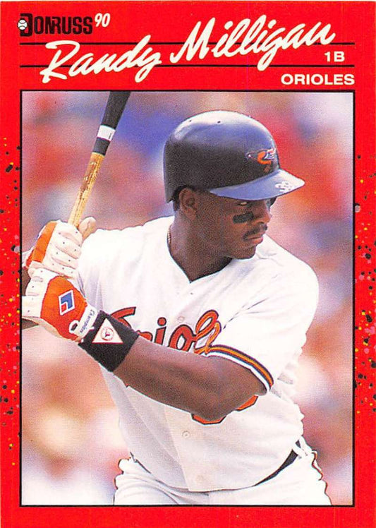 1990 Donruss Baseball  #519 Randy Milligan  Baltimore Orioles  Image 1