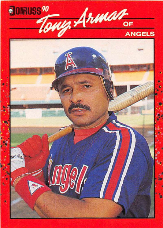 1990 Donruss Baseball  #525 Tony Armas  California Angels  Image 1