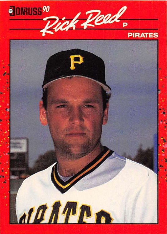 1990 Donruss Baseball  #527 Rick Reed  RC Rookie Pittsburgh Pirates  Image 1