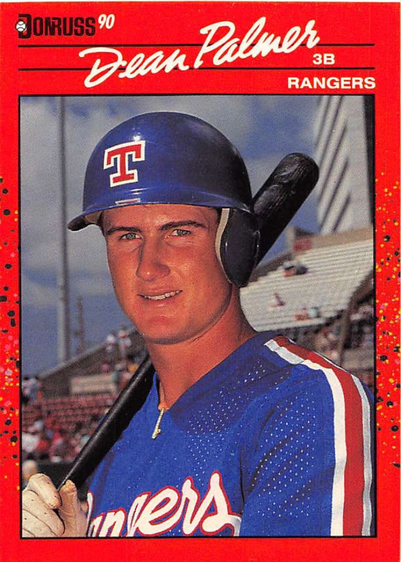 1990 Donruss Baseball #529 Dean Palmer RC Rookie Texas Rangers Image 1